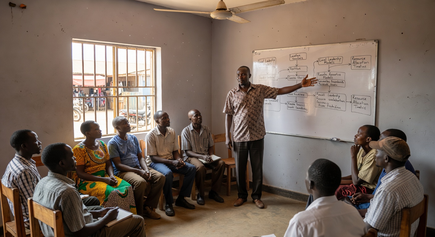 Professional development workshop presentation in Uganda
